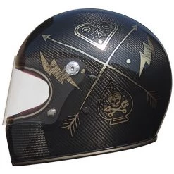 Casque De Moto 100% Carbone Premier Trophy Style 70s NX GOLD CHROMED -Premier Soldes 2022 casque de moto 100 carbone premier trophy style 70s nx gold chromed 32199