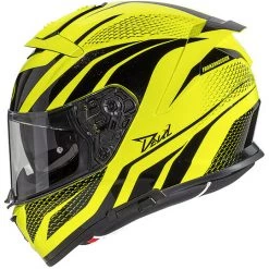 Premier Casque De Moto Intégral En Fibre DEVIL PR FLUO Jaune Fluo Noir -Premier Soldes 2022 casque de moto integral en fibre devil pr fluo jaune fluo noir 91061