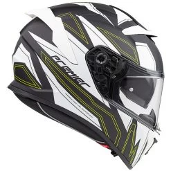 Casque De Moto Intégral En Fibre Premier DEVIL EL Y BM Blanc Noir Vert Mat -Premier Soldes 2022 casque de moto integral en fibre premier devil el y bm blanc noir vert mat 91033