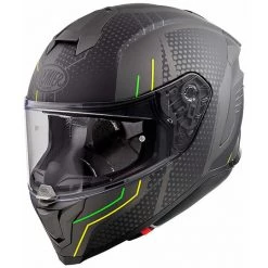 Casque De Moto Intégral En Fibre Premier HYPER BP6 Gris Mat