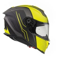 Casque De Moto Intégral En Fibre Premier HYPER BPY9 BM Gris Mat Jaune -Premier Soldes 2022 casque de moto integral en fibre premier hyper bpy9 bm gris mat jaune 91109