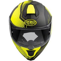 Casque De Moto Intégral En Fibre Premier HYPER BPY9 BM Gris Mat Jaune -Premier Soldes 2022 casque de moto integral en fibre premier hyper bpy9 bm gris mat jaune 91110