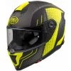 Casque De Moto Intégral En Fibre Premier HYPER BPY9 BM Gris Mat Jaune -Premier Soldes 2022 casque de moto integral en fibre premier hyper bpy9 bm gris mat jaune 91149