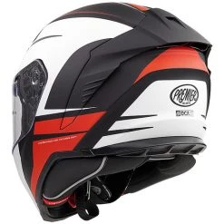 Casque De Moto Intégral En Fibre Premier HYPER DE92 BM Blanc Noir Rouge Mat -Premier Soldes 2022 casque de moto integral en fibre premier hyper de92 bm blanc noir rouge mat 91120