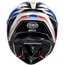 Casque De Moto Intégral En Fibre Premier HYPER RW13 Blanc Bleu Rouge -Premier Soldes 2022 casque de moto integral en fibre premier hyper rw13 blanc bleu rouge 91125