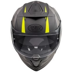 Casque De Moto Intégral En Premier DEVIL GTY BM Fibre Gris Jaune Fluo Mat -Premier Soldes 2022 casque de moto integral en premier devil gty bm fibre gris jaune fluo mat 91056