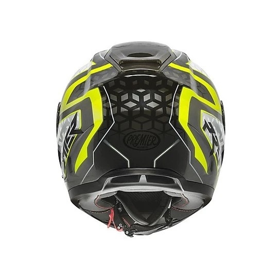 Casque De Moto Intégral Premier VYRUS EM Y17 Noir Gris Jaune Fluo 8 Casque De Moto Intégral Premier VYRUS EM Y17 Noir Gris Jaune Fluo – Image 6