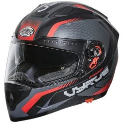 Casque De Moto Intégral Premier VYRUS MP92 BM Noir Mat Rouge