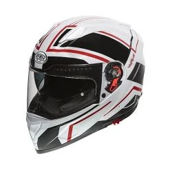 Casque De Moto Intégral Premier VYRUS ND2 Blanc Noir Rouge