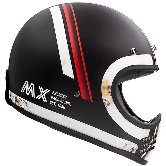 Casque De Moto Intégral Vintage Premier MX DO92 Old Style BM Matt Black 5 Casque De Moto Intégral Vintage Premier MX DO92 Old Style BM Matt Black – Image 3