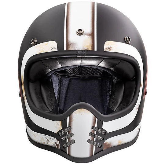 Casque De Moto Intégral Vintage Premier MX DO92 Old Style BM Matt Black 6 Casque De Moto Intégral Vintage Premier MX DO92 Old Style BM Matt Black – Image 4
