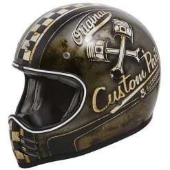 Casque De Moto Intégral Vintage Premier Trophy MX Style '70 OP 9 BM Matt