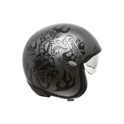 Casque De Moto Jet Vintage En Fibre Premier VINTAGE EVO BD 17 BM Argent Noir -Premier Soldes 2022 casque de moto jet vintage en fibre premier vintage evo bd 17 bm argent noir 68691