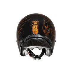 Casque De Moto Jet Vintage En Fibre Premier VINTAGE EVO BD Orange Chromed Glossy Black -Premier Soldes 2022 casque de moto jet vintage en fibre premier vintage evo bd orange chromed glossy black 68700