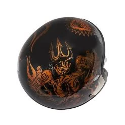 Casque De Moto Jet Vintage En Fibre Premier VINTAGE EVO BD Orange Chromed Glossy Black -Premier Soldes 2022 casque de moto jet vintage en fibre premier vintage evo bd orange chromed glossy black 68701