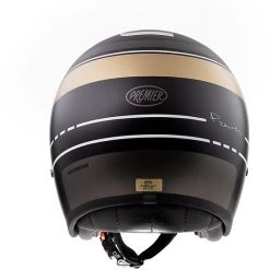 Casque De Moto Jet Vintage En Fibre Premier VINTAGE EVO BL19 BM Noir Or Mat -Premier Soldes 2022 casque de moto jet vintage en fibre premier vintage evo bl19 bm noir or mat 90813