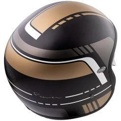 Casque De Moto Jet Vintage En Fibre Premier VINTAGE EVO BL19 BM Noir Or Mat -Premier Soldes 2022 casque de moto jet vintage en fibre premier vintage evo bl19 bm noir or mat 90814