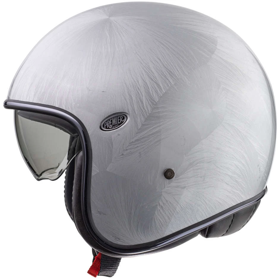 Casque De Moto Jet Vintage En Fibre Premier VINTAGE EVO DR Blanc 6 Casque De Moto Jet Vintage En Fibre Premier VINTAGE EVO DR Blanc – Image 4
