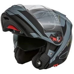 Casque De Moto Modulable Premier DELTA RG Y Gris BM Gris Mat Noir