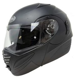 Casque De Moto Modulaire Ouvrable Premier Double Visor Thesis Matt Black