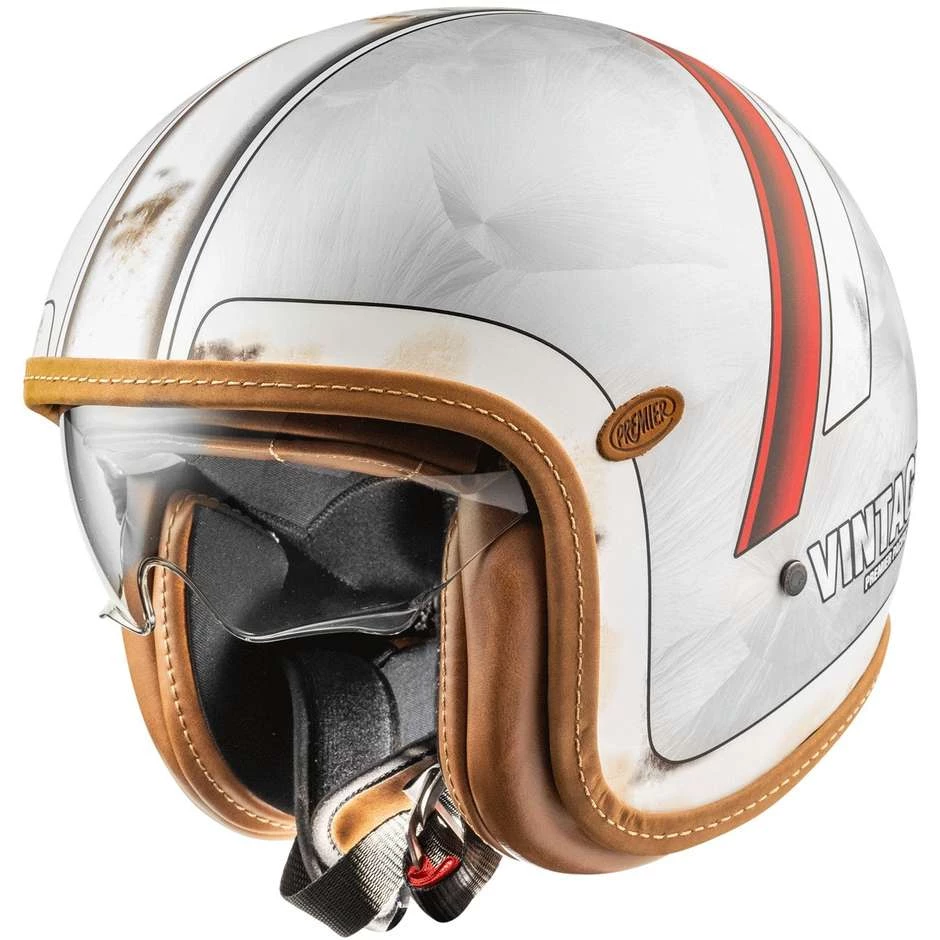 Casque De Moto Premier Jet VINTAGE EVO PLATINUM EDITION DR DO 8 BM 3 Casque De Moto Premier Jet VINTAGE EVO PLATINUM EDITION DR DO 8 BM