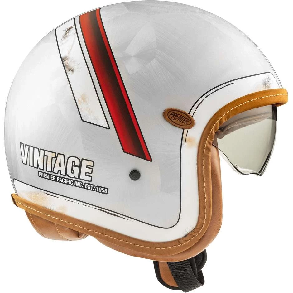 Casque De Moto Premier Jet VINTAGE EVO PLATINUM EDITION DR DO 8 BM 5 Casque De Moto Premier Jet VINTAGE EVO PLATINUM EDITION DR DO 8 BM – Image 3