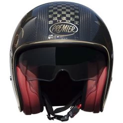 Casque De Moto Premier Vintage Jet En Carbone VINTAGE EVO Carbon NX GOLD CHROMED -Premier Soldes 2022 casque de moto premier vintage jet en carbone vintage evo carbon nx gold chromed 68675