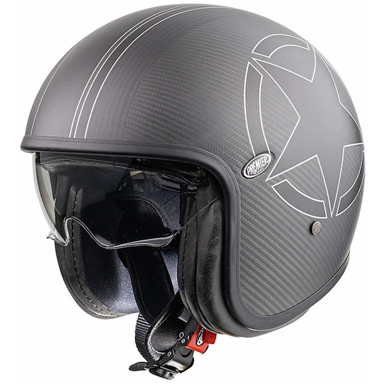 Casque De Moto Premier Vintage Jet En Carbone VINTAGE EVO Star Carbon BM Matt 3 Casque De Moto Premier Vintage Jet En Carbone VINTAGE EVO Star Carbon BM Matt