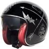 Casque De Moto Premier Vintage NX Silver Chrome Fiber Jet