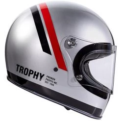 Casque De Moto Vintage Intégral 70's Premier Trophy DO Gris Chromé -Premier Soldes 2022 casque de moto vintage integral 70s premier trophy do gris chrome 90750