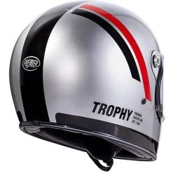 Casque De Moto Vintage Intégral 70's Premier Trophy DO Gris Chromé -Premier Soldes 2022 casque de moto vintage integral 70s premier trophy do gris chrome 90752
