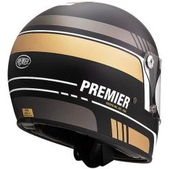 Casque De Moto Vintage Intégral Des Années 70 Premier Trophy BL19 BM Or Noir -Premier Soldes 2022 casque de moto vintage integral des annees 70 premier trophy bl19 bm or noir 90720