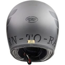 Casque De Moto Vintage Intégral Des Années 70 Premier Trophy BTR17 BM Gris Mat Noir -Premier Soldes 2022 casque de moto vintage integral des annees 70 premier trophy btr17 bm gris mat noir 90734