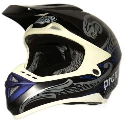 Casque Moto Cross Enduro Premier Ares PC 107N Blue BM