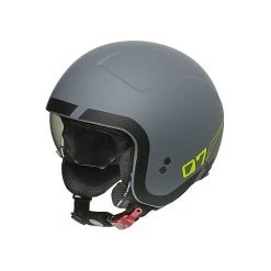 Casque Moto Jet Custom Premier ROCKER LN Y Gris BM Gris Mat