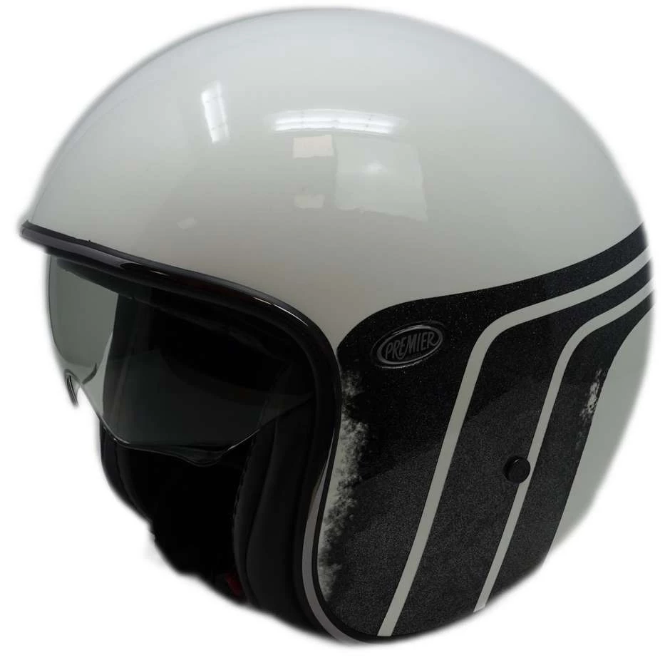 Casque Moto Jet Custom Premier VINTAGE BTR 8 GLITTER 3 Casque Moto Jet Custom Premier VINTAGE BTR 8 GLITTER