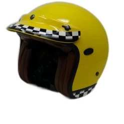 Casque Moto Jet Custom Premier VINTAGE CK JAUNE Edition Limitée