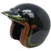 Casque Moto Jet Custom Premier VINTAGE CLASSIC BLACK Edition Limitée.