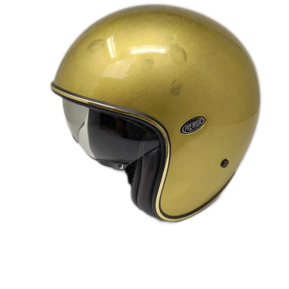 Casque Moto Jet Custom Premier VINTAGE DR GOLD 3 Casque Moto Jet Custom Premier VINTAGE DR GOLD