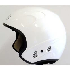 Casque Moto Jet Premier Free Evo Eko En Fibre Blanc Brillant