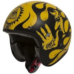 Casque Moto Jet Premier Le Petit Classic BD 12BM Noir Or Mat
