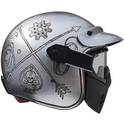 Casque Moto Jet Premier Vintage Fibre Mask NX Chromé -Premier Soldes 2022 casque moto jet premier vintage fibre mask nx chrome 78873