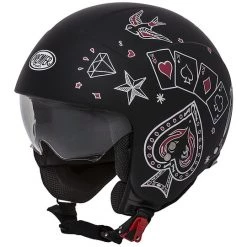Casque Moto Mini Jet Premier ROCKER CT 9 BM Noir Mat