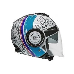 Casque Moto Premier Jet COOL RD 12 Blanc Bleu -Premier Soldes 2022 casque moto premier jet cool rd 12 blanc bleu 68601