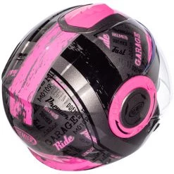 Casque Moto Premier Jet COOL RD 18 Noir Fuchsia -Premier Soldes 2022 casque moto premier jet cool rd 18 noir fuchsia 107162