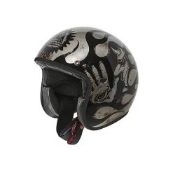 Casque Moto Vintage Jet Premier Fibre LE PETIT CLASSIC EVO BD Titanium Polished