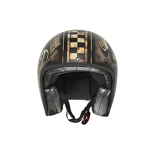 Casque Moto Vintage Jet Premier Fibre LE PETIT CLASSIC EVO Op 9 BM Matt Black 6 Casque Moto Vintage Jet Premier Fibre LE PETIT CLASSIC EVO Op 9 BM Matt Black – Image 4