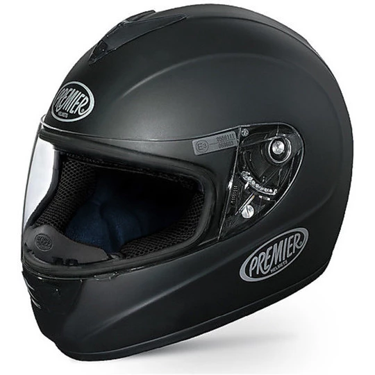 Premier Casque Intégral De Moto Modèle Monza En Fibre Mono Noir Opaque 3 Premier Casque Intégral De Moto Modèle Monza En Fibre Mono Noir Opaque