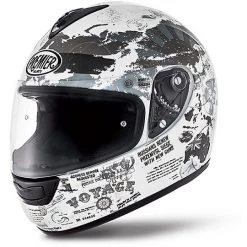 Premier Casque Intégral De Moto Modèle Monza En Fibre TR8 World White Grey