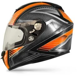 Premier Dragon Evo Multi IM3 Casque De Moto Intégral Noir Carbone Rouge